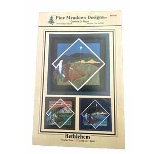 PINE MEADOWS DESIGNS 27” X 27” CROSS STITCH INSTRUCTIONS 1997 BETHLEHEM #97020